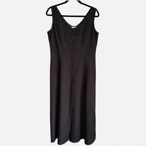 Darian Women’s Vintage Black White Polka Dot Dress Size 10‎ Medium